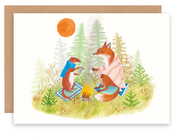 Coffee Friends Campfire Card - DIGS