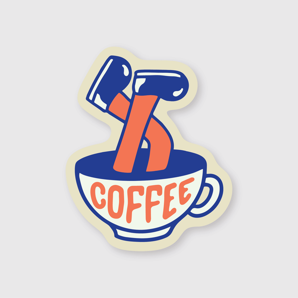 Coffee Legs Sticker - DIGS
