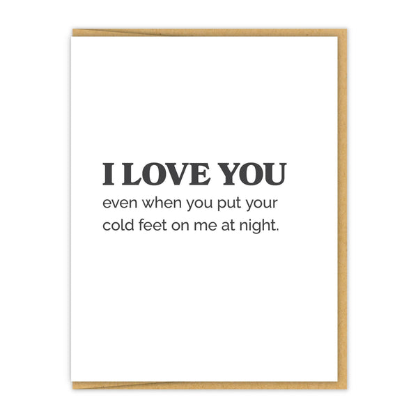 Cold feet Love Card - DIGS