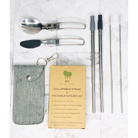 Collapsible Straw and Cutlery Set - DIGS