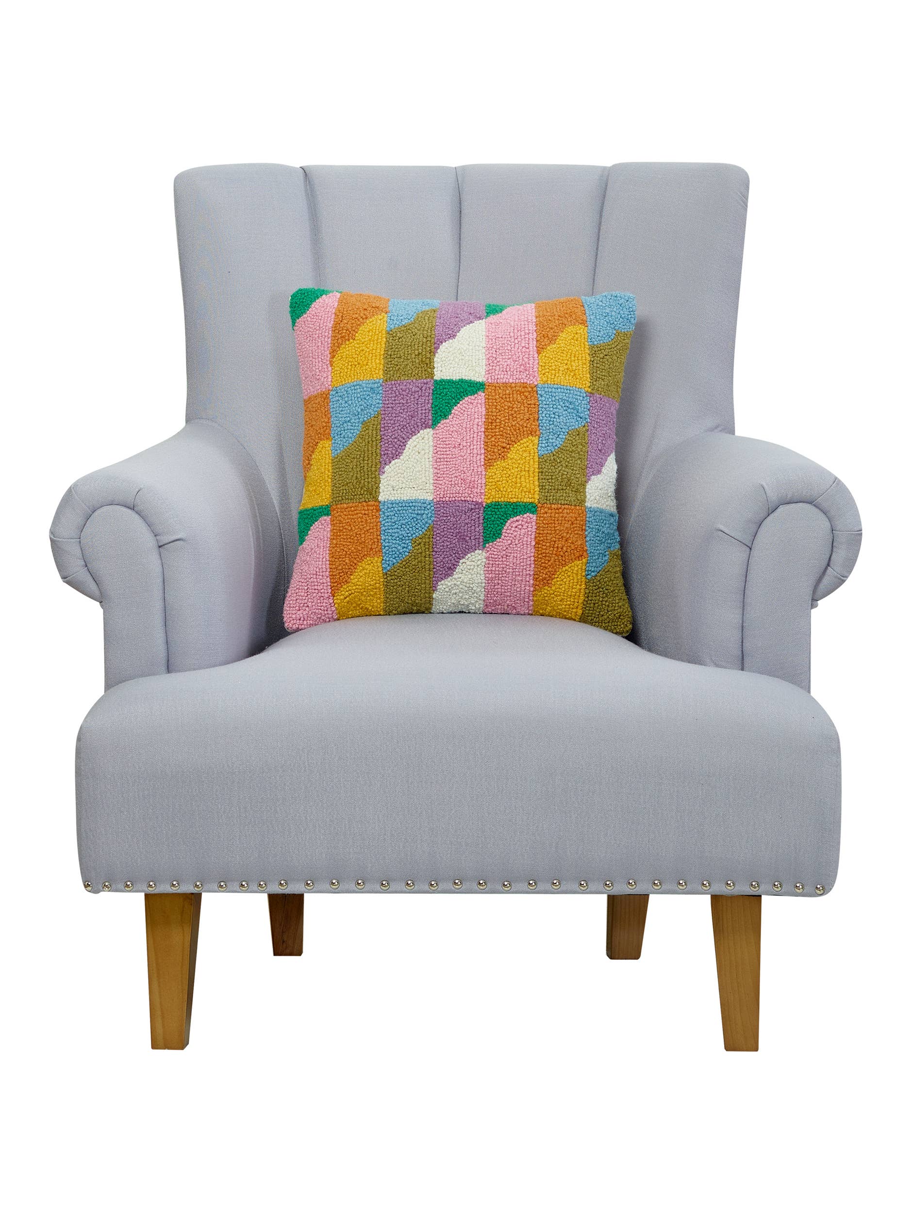 Color Geo Hook Pillow - DIGS