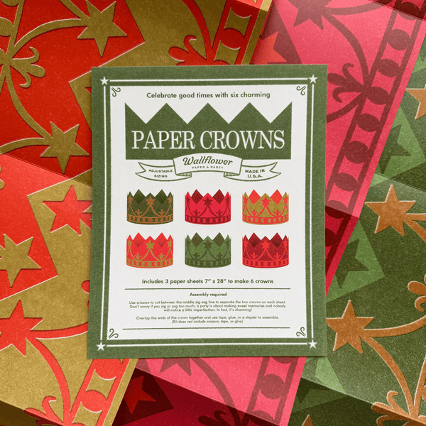 Colorful Christmas Paper Crowns - DIGS