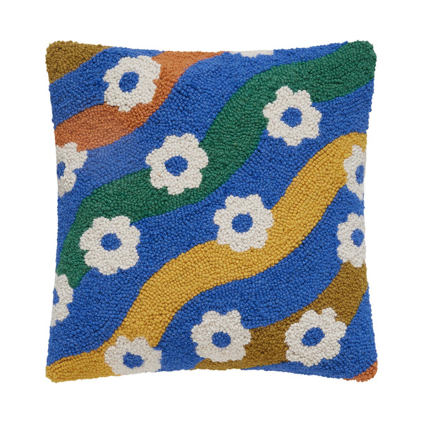 Colorful Daisies Hook Pillow - Elizabeth Olwen - DIGS