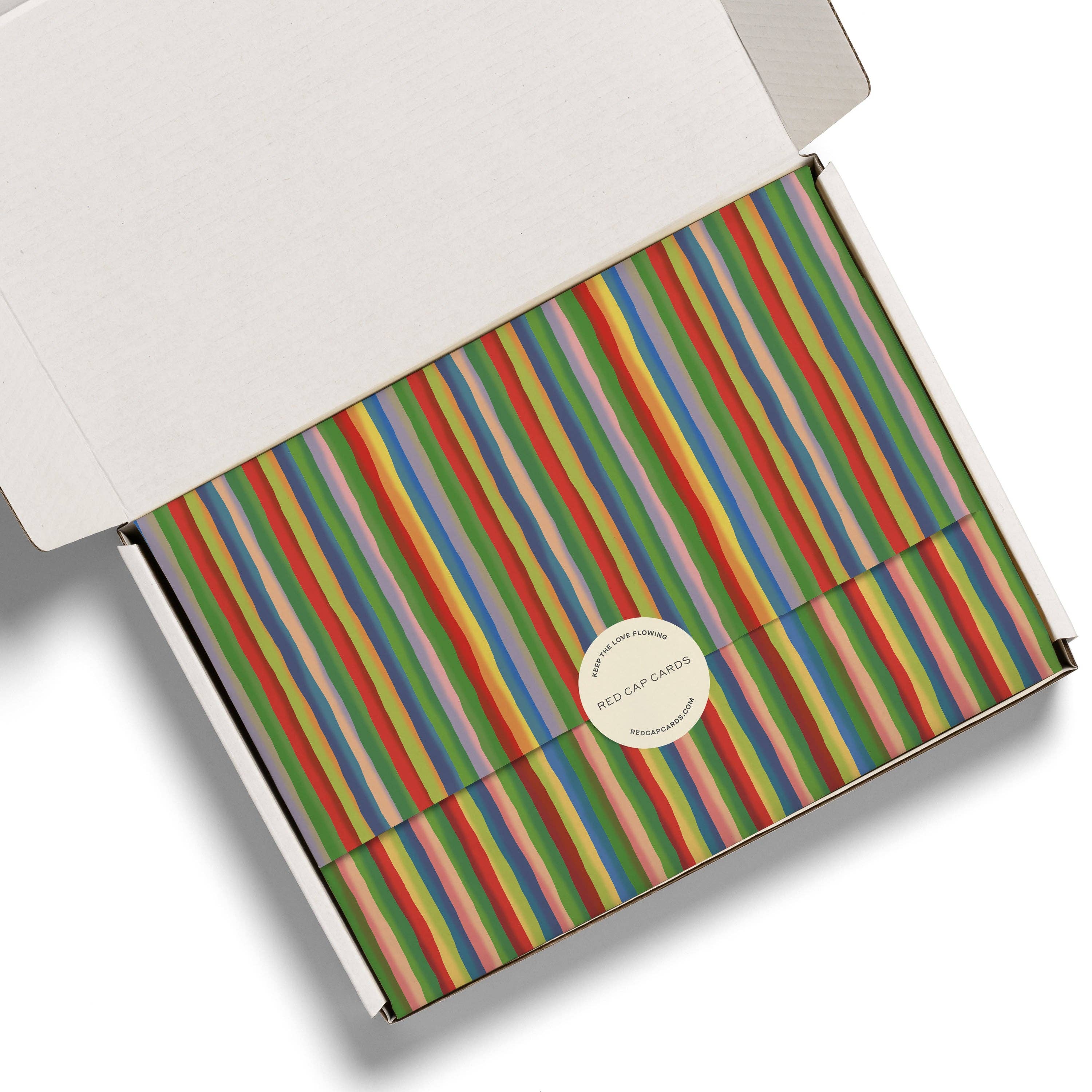 Colorful Stripe Tissue Paper 5 Sheets - DIGS