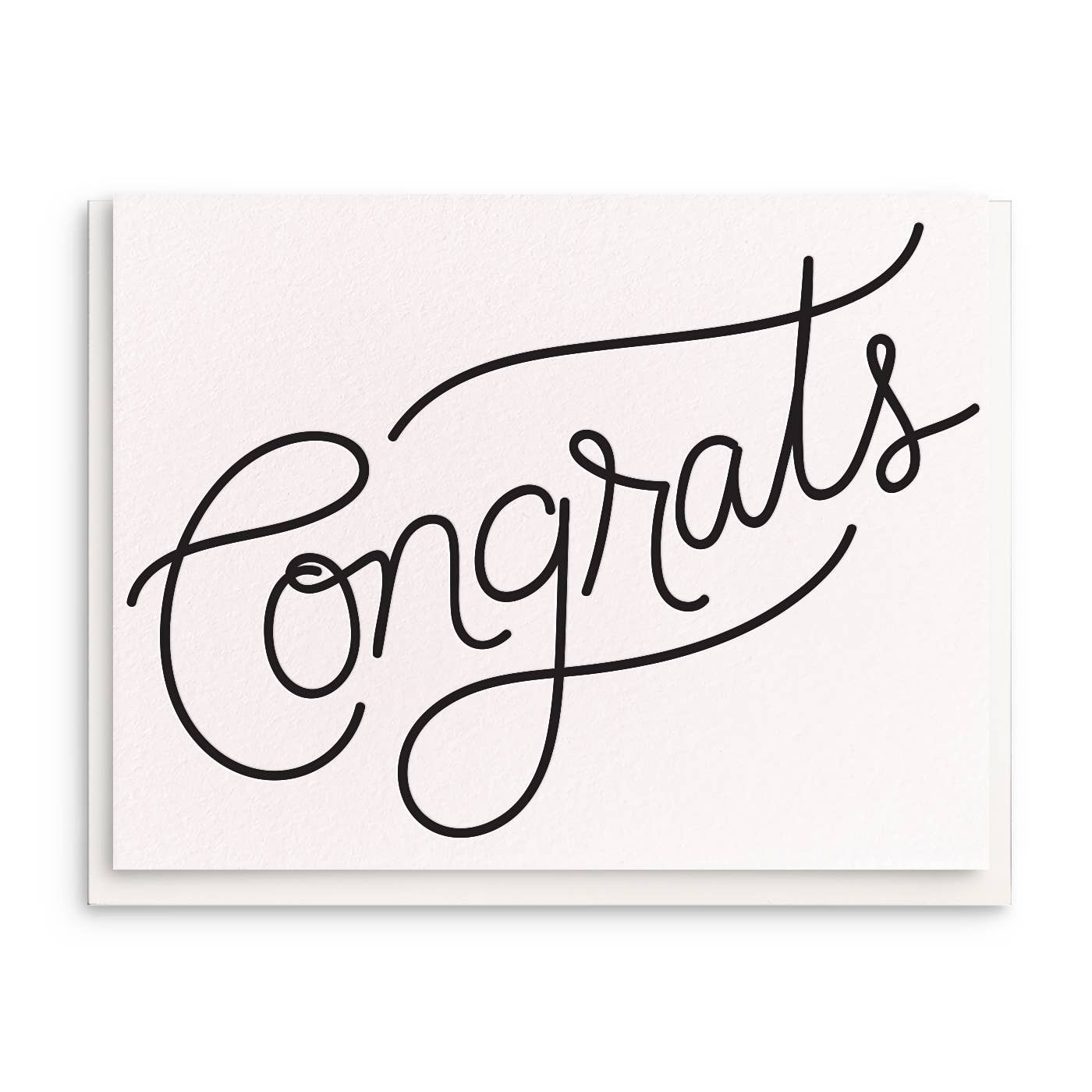 Congrats Letterpress Congratulations Card - DIGS