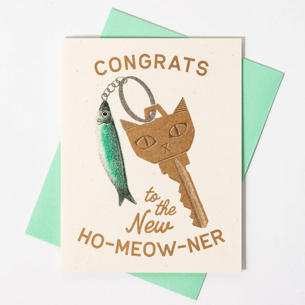 Congrats to the New Ho - Meow - Ner Card - DIGS