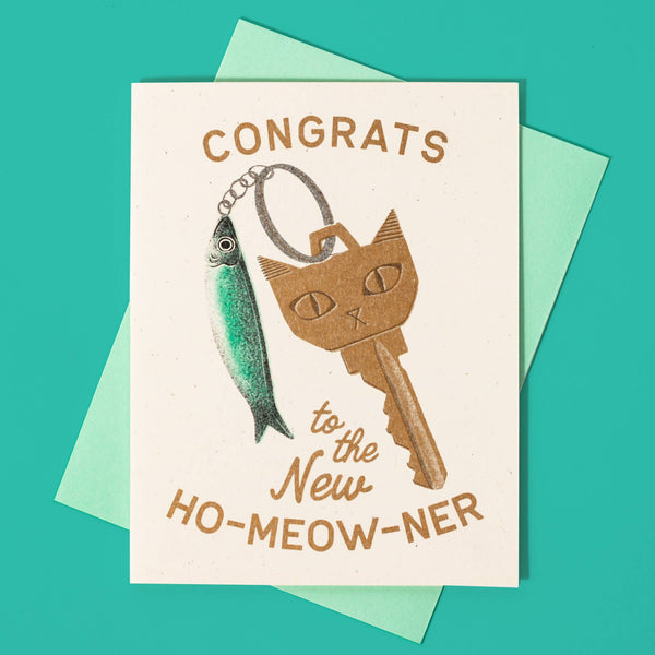 Congrats to the New Ho - Meow - Ner Card - DIGS