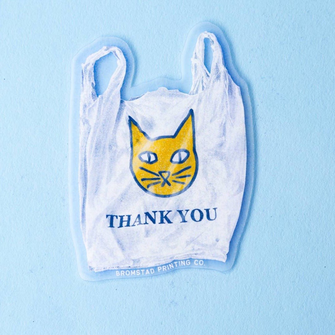 Convenience Store Bag Cat Sticker - DIGS