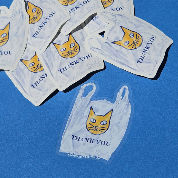Convenience Store Bag Cat Sticker - DIGS