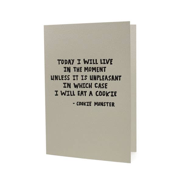 Cookie Monster Quote Card - DIGS