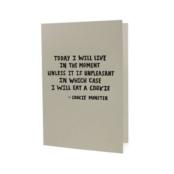 Cookie Monster Quote Card - DIGS