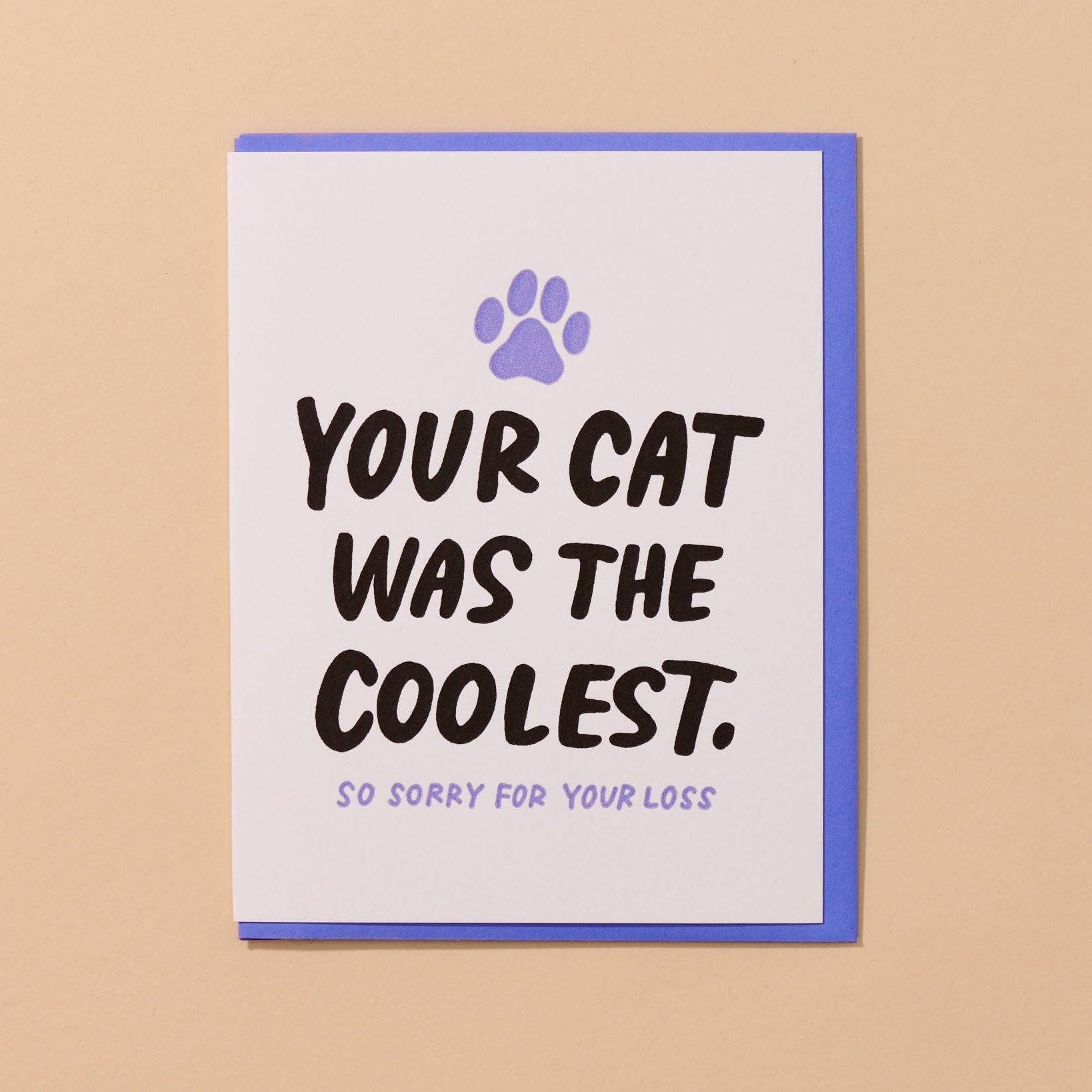 Coolest Cat Sympathy Card - DIGS
