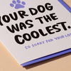 Coolest Dog Sympathy Card - DIGS