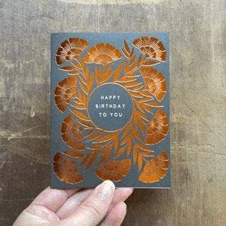 Copper Foil Birthday Card - DIGS