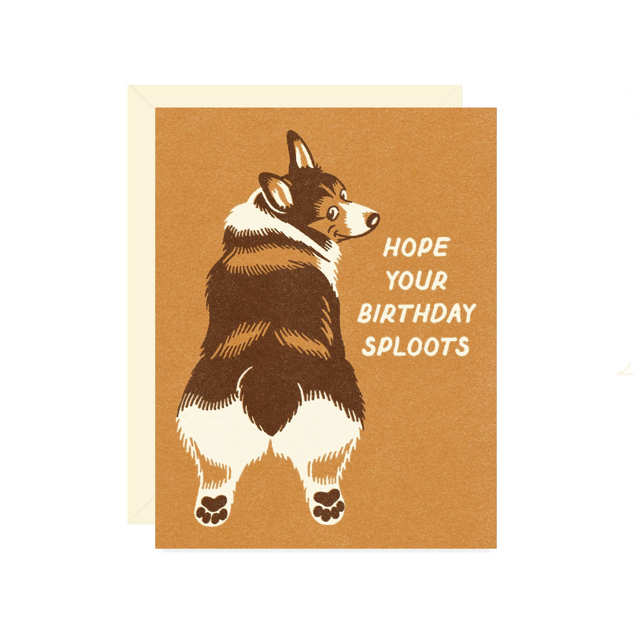 Corgi Sploots Birthday Greeting Card - DIGS