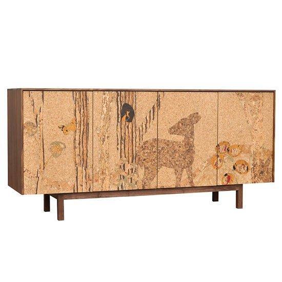 Cork Mosaic Forest Sideboard, Long - DIGS