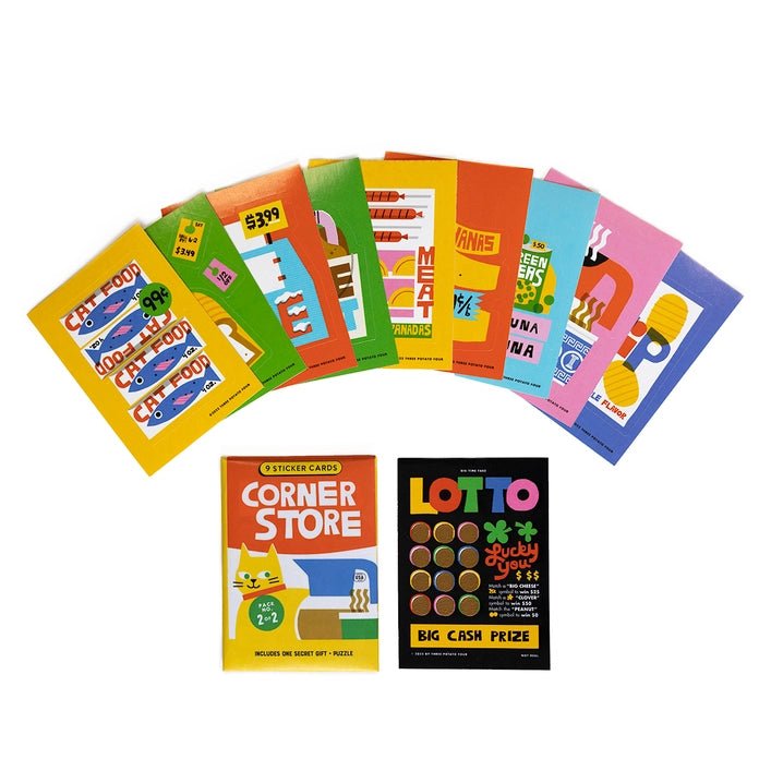 Corner Store Sticker Card Packs - DIGS