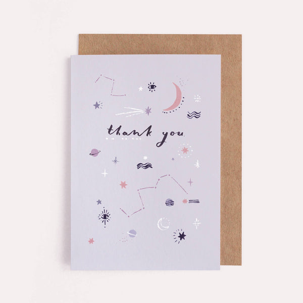 Cosmic Thank You Card - DIGS