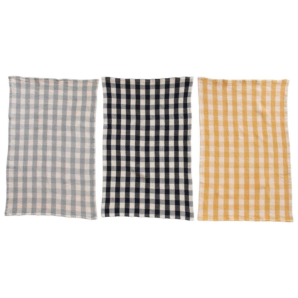 Cotton Check Kitchen Towels - DIGS