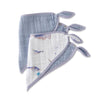 Cotton Muslin Bandana Bib Set of 2: Narwhals - DIGS