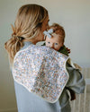 Cotton Muslin Burp Cloth 2 Pack: Pressed Petals - DIGS