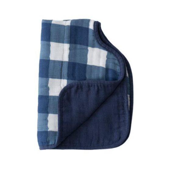 Cotton Muslin Burp Cloth: Jack Plaid - DIGS