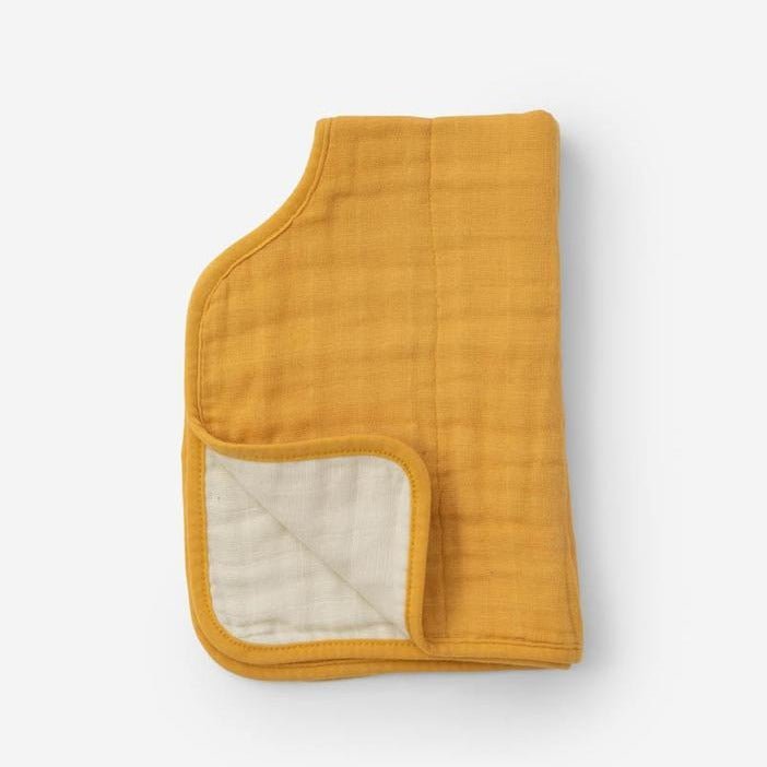 Cotton Muslin Burp Cloth: Mustard - DIGS