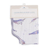 Cotton Muslin Burp Cloth: Narwhals - DIGS