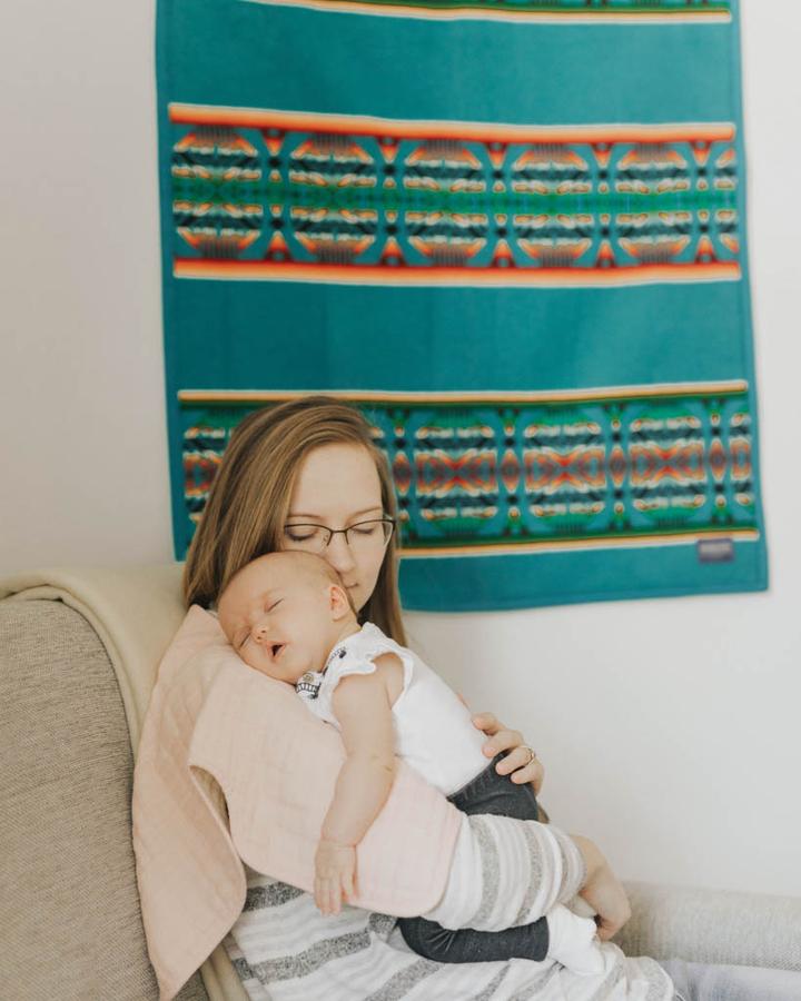 Cotton Muslin Burp Cloth: Rose Petal - DIGS