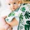 Cotton Muslin Burp Cloth: Tropical Leaf - DIGS