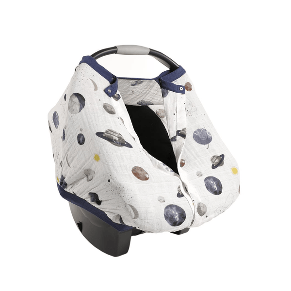 Cotton Muslin Car Seat Canopy: Planetary - DIGS