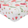 Cotton Muslin Changing Pad Cover: Summer Poppy - DIGS