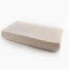 Cotton Muslin Changing Pad Cover: Taupe Cross - DIGS