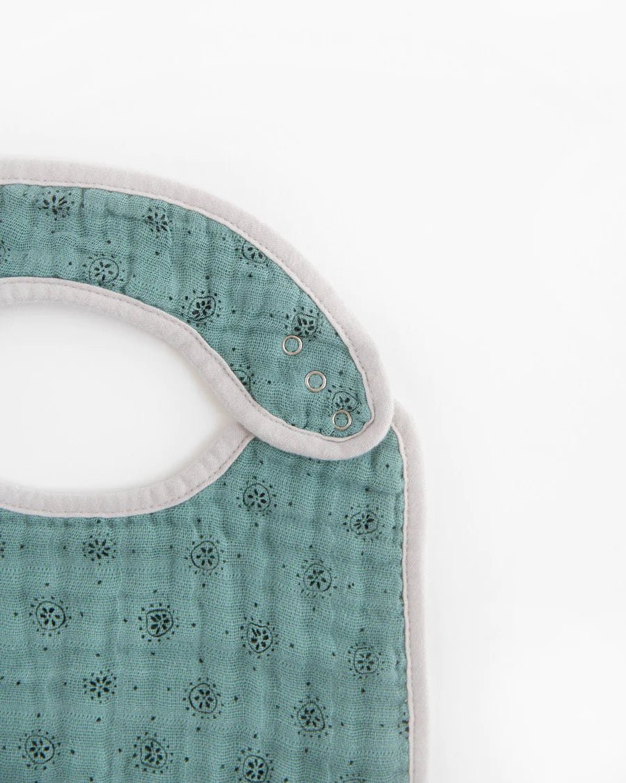Cotton Muslin Classic Bib Set of 3: Vintage Floral - DIGS
