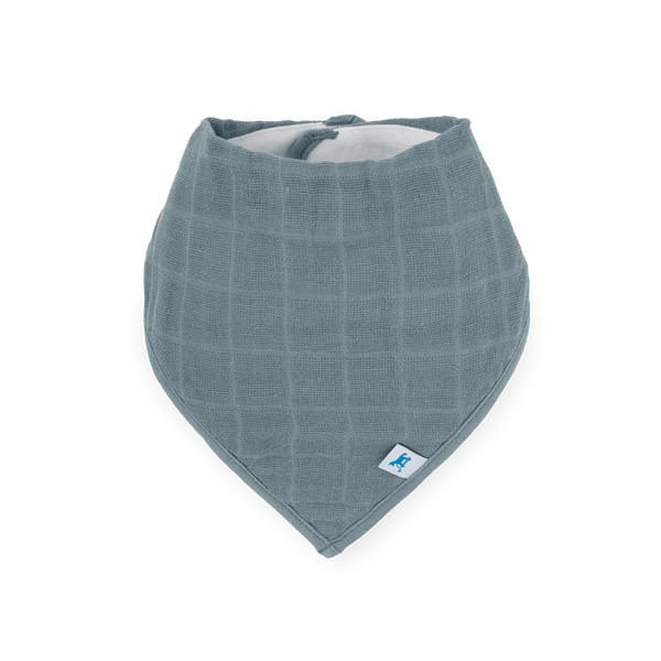 Cotton Muslin Fleece Bandana Bibs: Mauve Stripe - DIGS