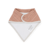 Cotton Muslin Fleece Bandana Bibs: Mauve Stripe - DIGS