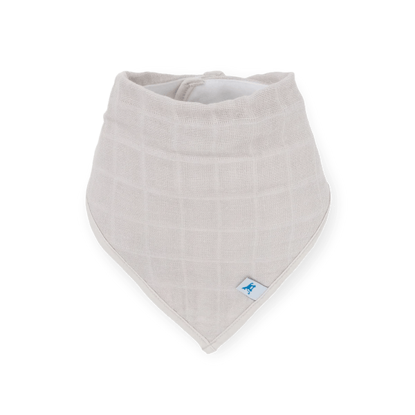 Cotton Muslin Fleece Bandana Bibs: Mauve Stripe - DIGS