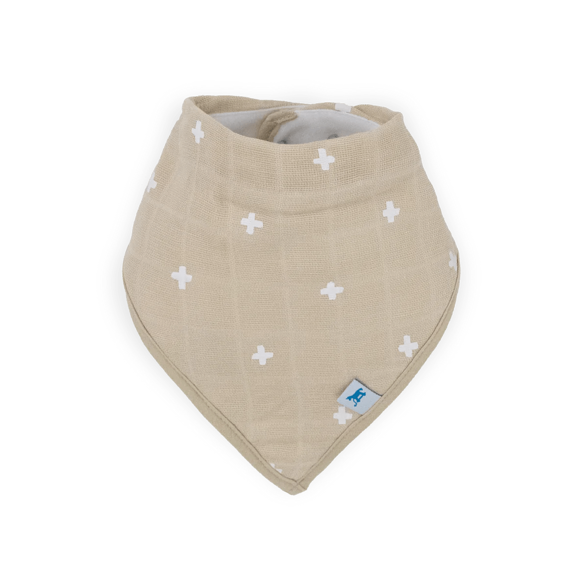 Cotton Muslin Fleece Bandana Bibs: Mauve Stripe - DIGS