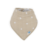 Cotton Muslin Fleece Bandana Bibs: Mauve Stripe - DIGS