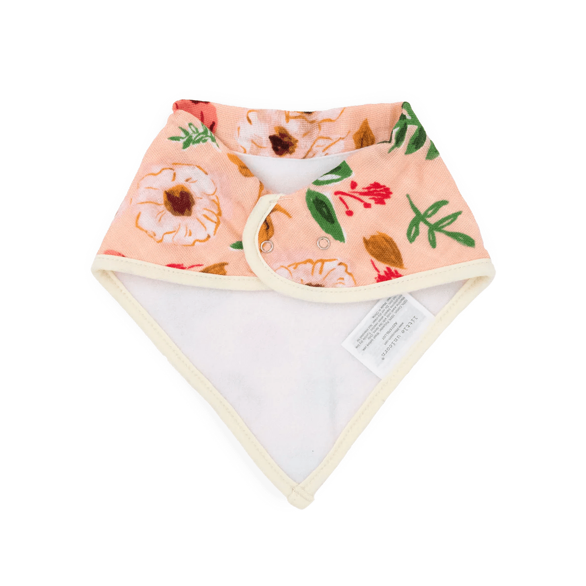 Cotton Muslin Fleece Bandana Bibs: Vintage Floral - DIGS