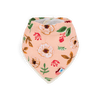 Cotton Muslin Fleece Bandana Bibs: Vintage Floral - DIGS
