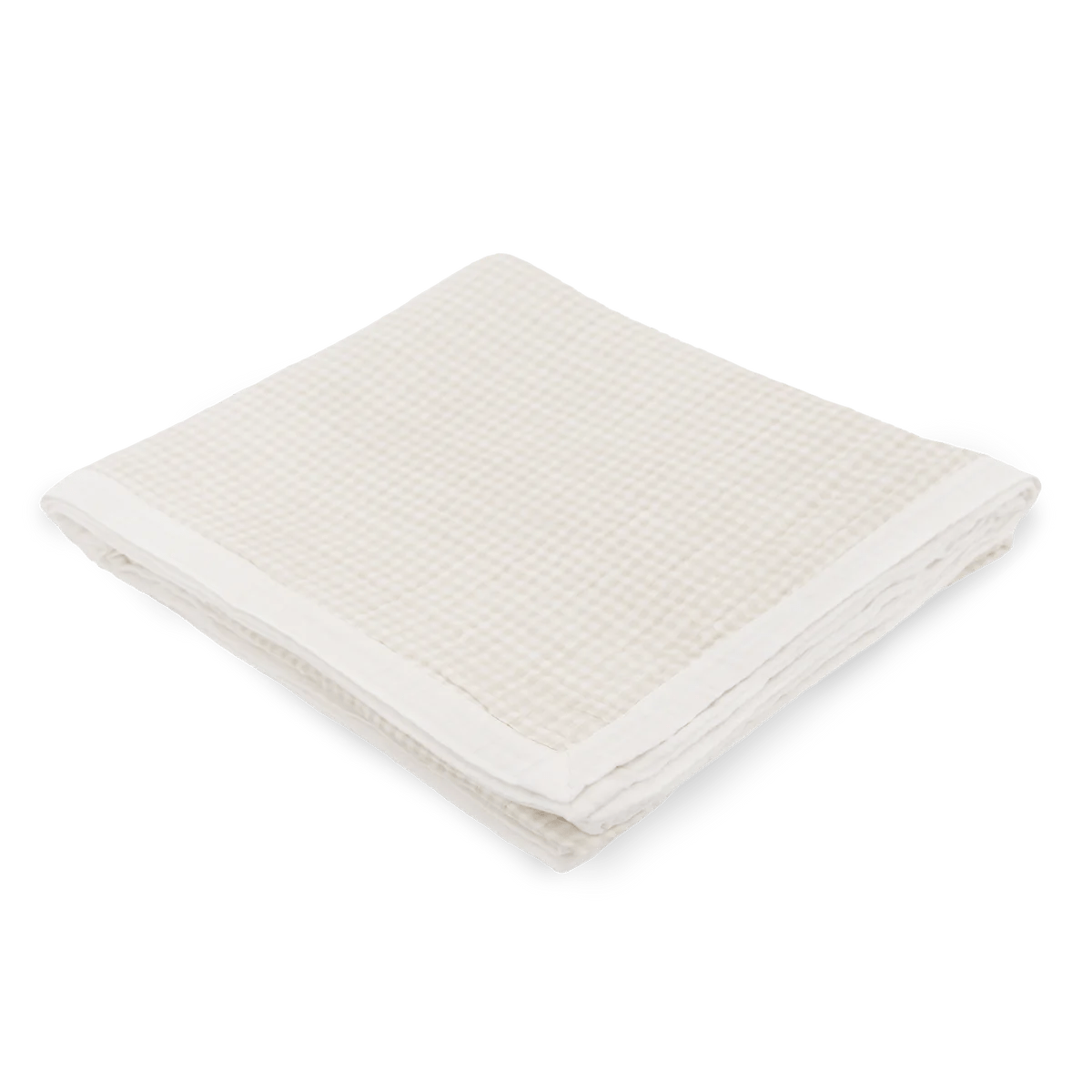 Cotton Muslin Quilted Throw: Tan Gingham - DIGS