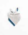 Cotton Muslin Reversible Bandana Bib: Lake - DIGS
