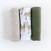 Cotton Muslin Swaddle 3 Pack: Llama Llama - DIGS