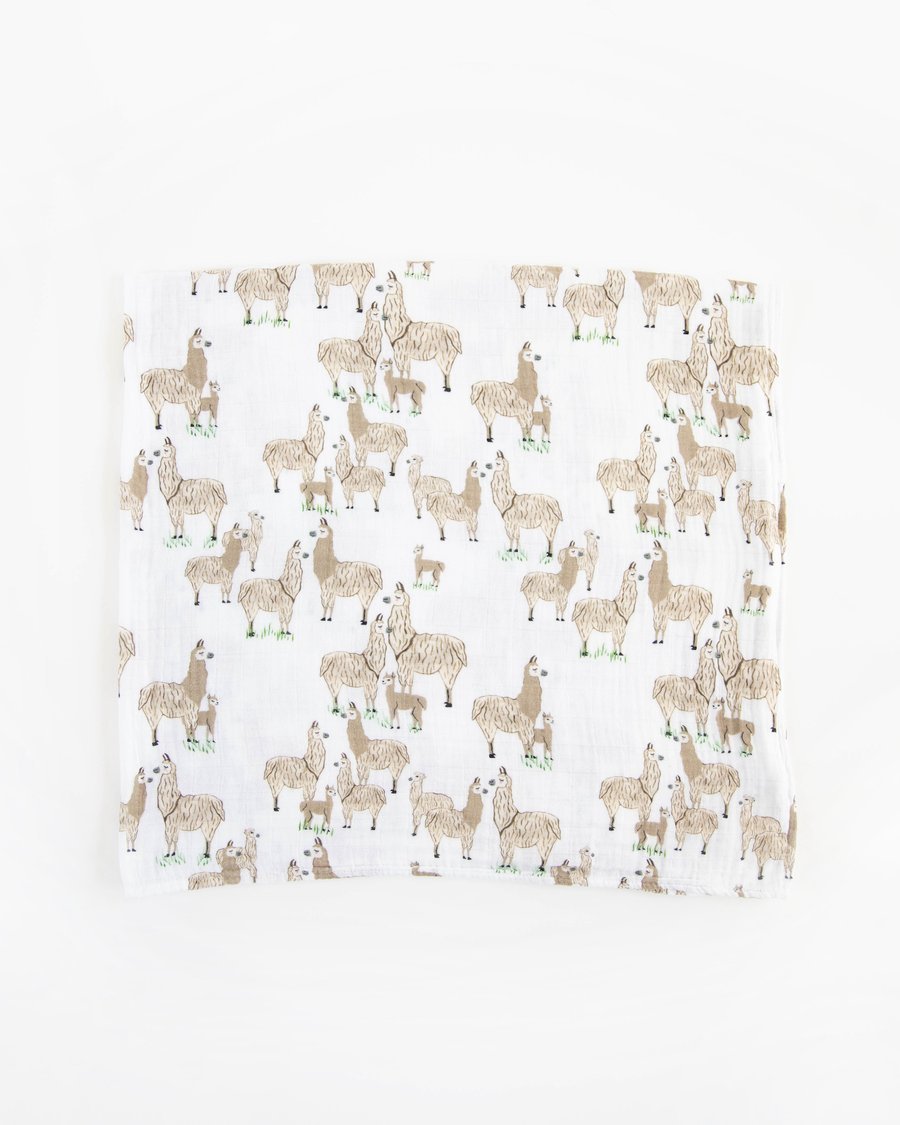 Cotton Muslin Swaddle 3 Pack: Llama Llama - DIGS