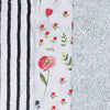 Cotton Muslin Swaddle 3 Pack: Summer Poppy 2 - DIGS