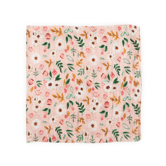 Cotton Muslin Swaddle 3 Pack: Vintage Floral - DIGS