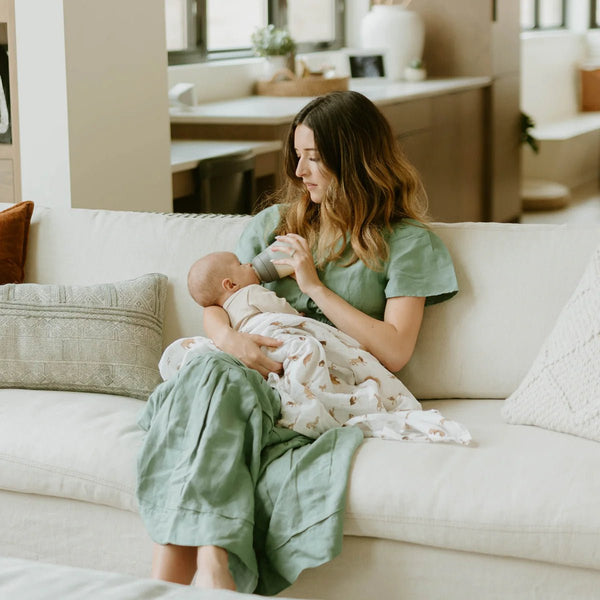 Cotton Muslin Swaddle: Animal Crackers - DIGS