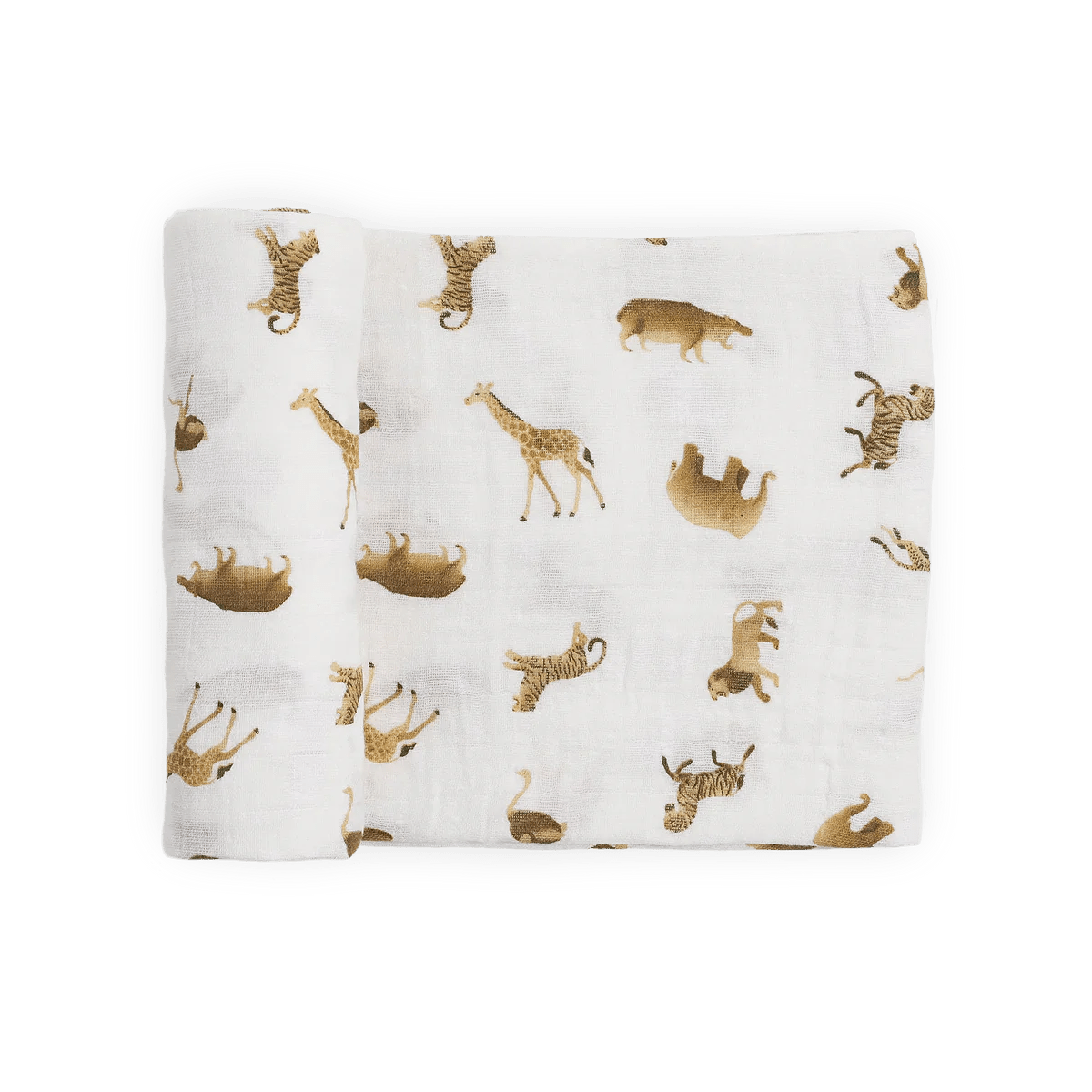 Cotton Muslin Swaddle: Animal Crackers - DIGS