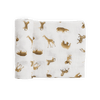Cotton Muslin Swaddle: Animal Crackers - DIGS